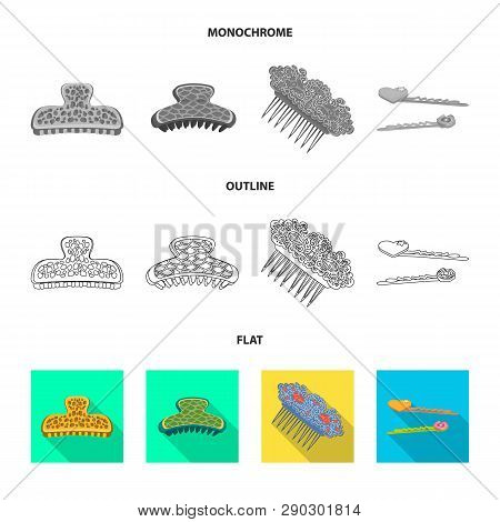 Vector Illustration Of Beauty And Fashion Icon. Collection Of Beauty And Female Vector Icon For Stoc