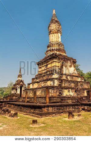Ancient Si Satchanalai Historical Park, A Historical Park In Si Satchanalai District, Sukhothai Prov