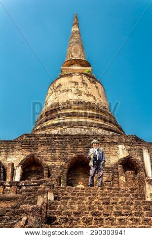 Ancient Si Satchanalai Historical Park, A Historical Park In Si Satchanalai District, Sukhothai Prov