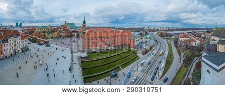 Royal Castle And The Castle Square In Old Town Of Warsaw, Poland