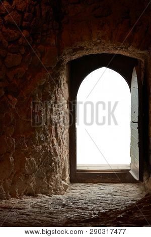 Door of a mediaval castle chamber