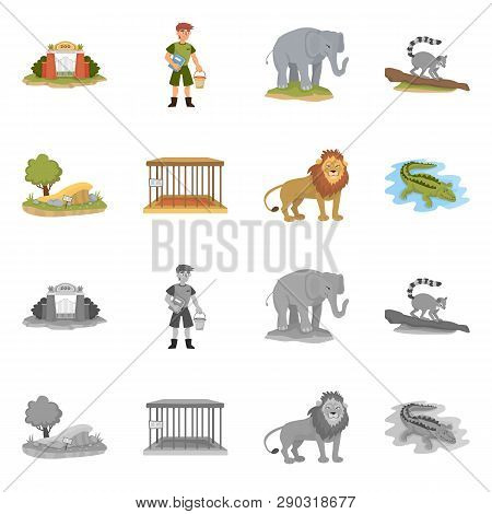 Isolated Object Of Nature  And Fun  Symbol. Set Of Nature  And Entertainment Stock Vector Illustrati