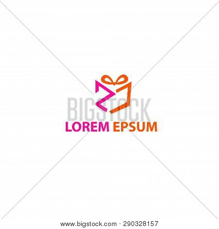 Z P Gift Logo - Stock Vector Illustration