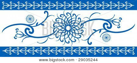 ornamento floreale sagoma