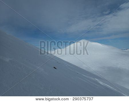 Beautiful Winter Landscape Skitouring In Venedigergruppe
