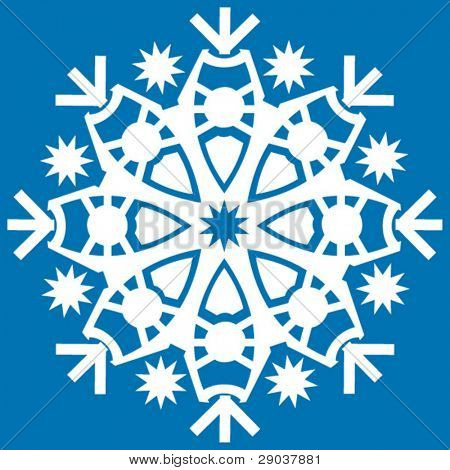geometrische sneeuwvlok