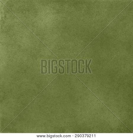 Abstract Military Khaki Green Stucco Wall Background