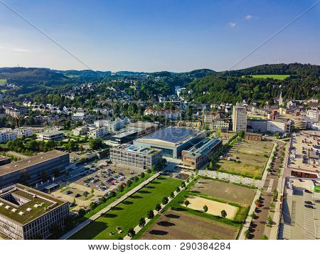 Aerial Photo Of Gummersbach, A Town In Germany