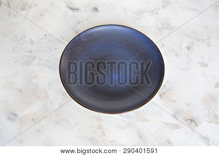 Plate Ceramic Pastel Colors Dish Background Copy Space