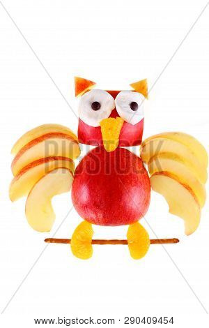 Apple Owl, From An Apple Carved Owl.