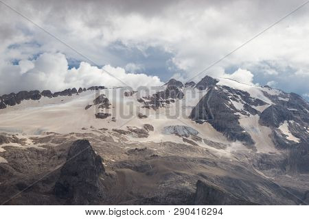 Dolomites, Italy - View From Sass Pordoi, Arabba-marmolada, Val Di Fassa