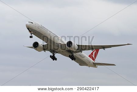 Airplane Takeoff From Airport