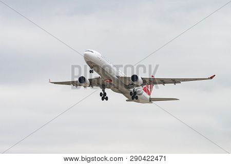 Airplane Takeoff From Airport