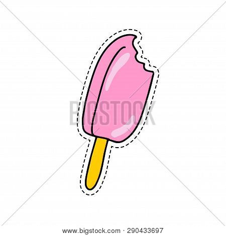 Vector Icon For Eskimo Ice Cream. Design Elements For Emblems, Logos, Icons, Labels, Stickers. Can B