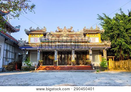 Chua Tan Thai Famous Pagoda And Temple In Da Nang, Vietnam. A Place To Visit In Danang.