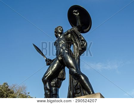 Statue Of Achillies, Monument To The Duke Of Wellington Sculpted By Richard Westmacott And Unveilled