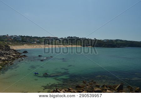 Wonderful Foxos Beach At La Lanzada In Noalla. Nature, Architecture, History, Travel. August 19, 201