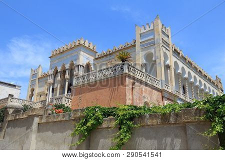 Santa Cesarea Terme In Salento Region Of Italy. Spa Town.