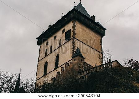 Royal Castle Karlstejn In In Central Bohemia, Czech Republic, Bohemia