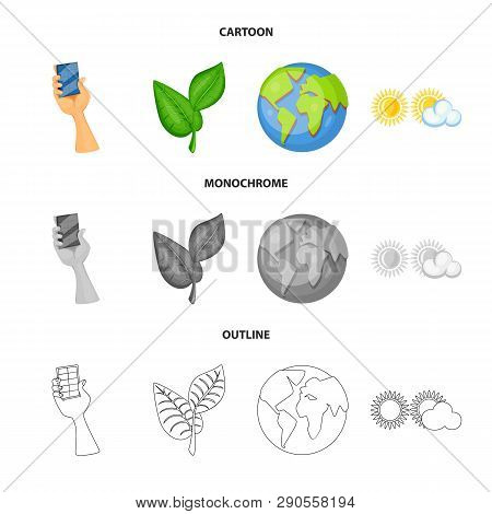Vector Illustration Of Innovation And Technology  Sign. Collection Of Innovation And Nature  Stock V