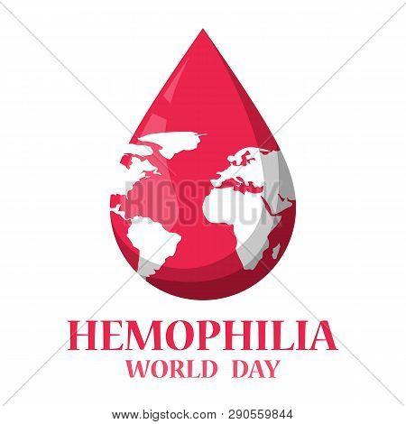 World Hemophilia Day Web Banner. Blood Disease Awareness Day In April. Poster Concept. Idea Of Healt