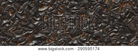 Seamless Magma- Large File. Destroy Molten- Fluid Metal