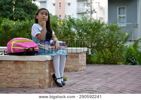 Prep Girl Student Thinking