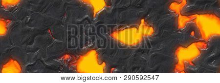 Seamless Magma- Large File. Destroy Molten- Fluid Metal