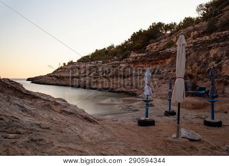 View Of Cala Greca, Amazing Beach In Lampedusa, Sicily