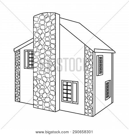 Vector Illustration Of House And Residential Logo. Set Of House And Modern Vector Icon For Stock.