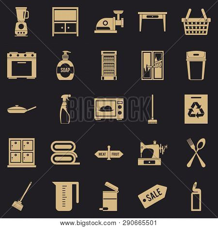 Fireside Icons Set. Simple Set Of 25 Fireside Vector Icons For Web For Any Design