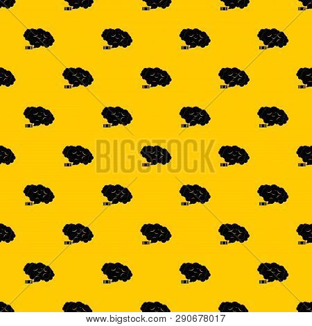 Tear Gas Pattern Seamless Vector Repeat Geometric Yellow For Any Design