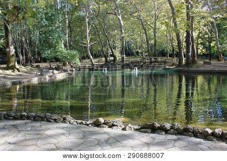 Agios Nikolaos Park Naousa Greece Europe
