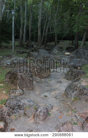 Agios Nikolaos Park Naousa Greece Europe