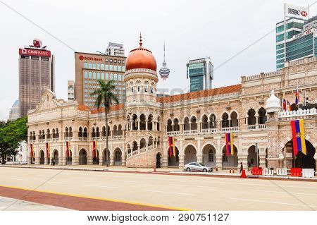 Kuala Lumpur, Malaysia - February 04, 2013. Bangunan Sultan Abdul Samad, Sultan Abdul Samad Building