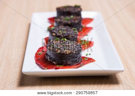 Morcilla Traditional Spanish Tapas Sausage From Blood