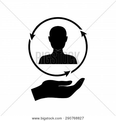 Full Customer Care Service - Minimal Vector Icon.