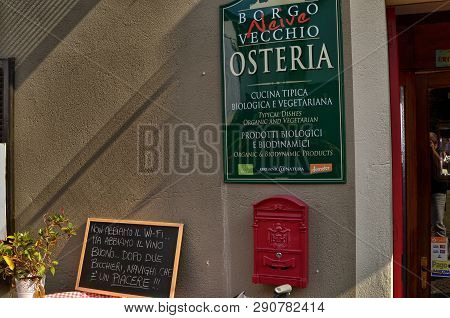 Neive, Piedmont, Italy. October 2018. There Are Several Restaurants