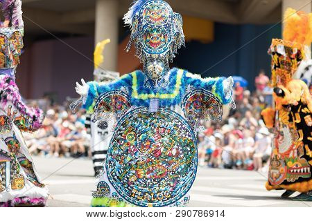 Indianapolis, Indiana, Usa - May 26, 2018, Members Of The Mexican Themed Dancing Group, Ballet Folkl