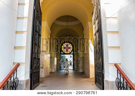 Serpuhov, Russia - August 2017: Vysotsky Monastery (vysotskiy Monastyr). Orthodox Monastery In Serpu