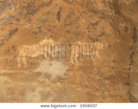 Bushman dipinto dal Sud Africa