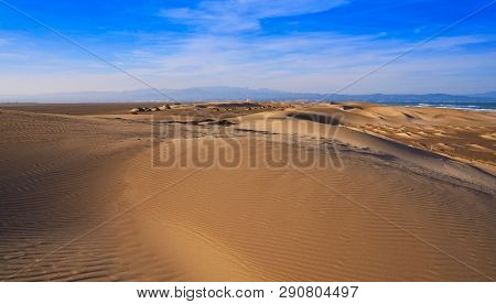 Delta del Ebro Ebre beach Punta del Fangar in Tarragona Costa Dorada Deltebre