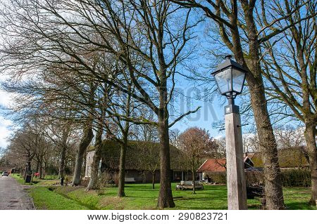 Orvelte, The Netherlands. May 17, 2019. A History Farmhouse The Village Of Orvelte On A Late Winter 