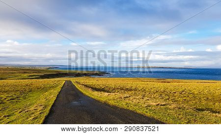 The Beautiful Road To Tongue Lake In Scotland, Uk.