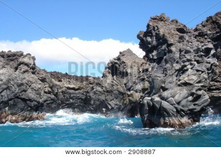 Láva oblouk v Maui