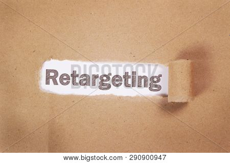Retargeting. Business Marketing Words Typography Concept