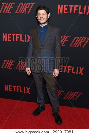 LOS ANGELES - MAR 18:  Iwan Rheon arrives for the Netflix 'The Dirt' Premiere on March 18, 2019 in Hollywood, CA                