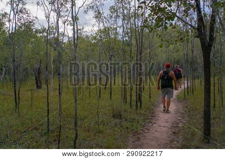 Tourists Hiking In Kakadu National Park, Northern Terotorry, Northern Territory, Australia