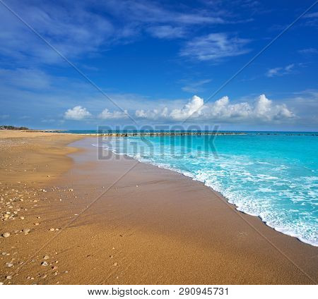 Vinaroz Playa del Forti beach in Castellon of Spain also Vinaros