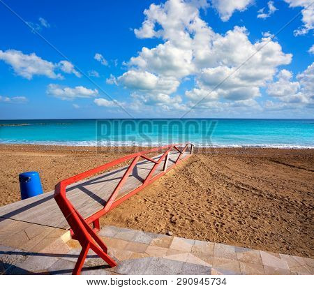 Vinaroz Playa del Forti beach in Castellon of Spain also Vinaros